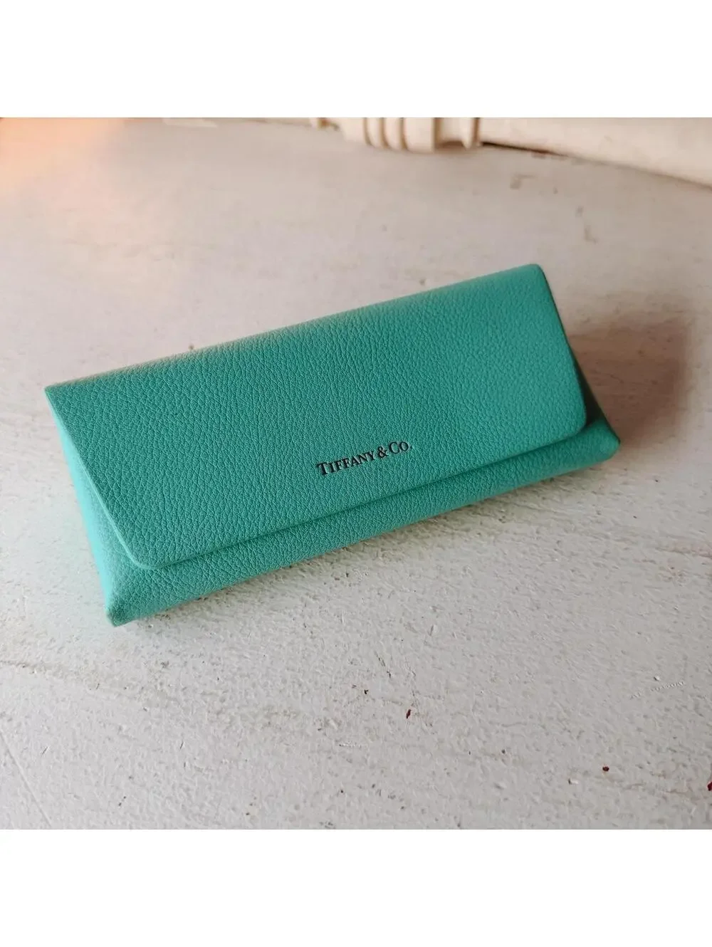 Tiffany and Co. turquoise glasses case